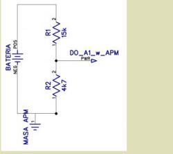Dzielnik napięcia do pomiaru napięcia w APM 2.8 Dzielnik napięcia do pomiaru napięcia w APM 2.8