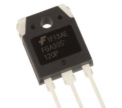 Tranzystor IGBT FGA30S120P z trzema pinami i oznaczeniem 1F13AE