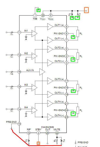 Ta8268ah схема включения