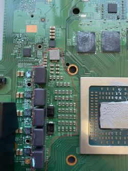 Xbox One X Model 1787, M1037358-005 - brak obrazu mimo wymiany retimer chip