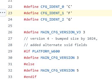 Source code snippet with macro definitions in C language.