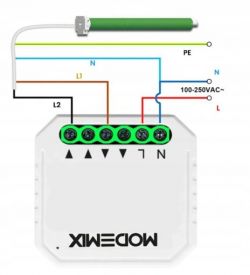 [BK7231N/CBU] Sterownik rolet Modemix MOD001 WiFi Tuya