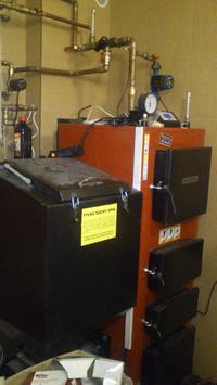 Which bimetallic thermostat should I use for a 25kW eco-coal stove with IRYD RTZ?