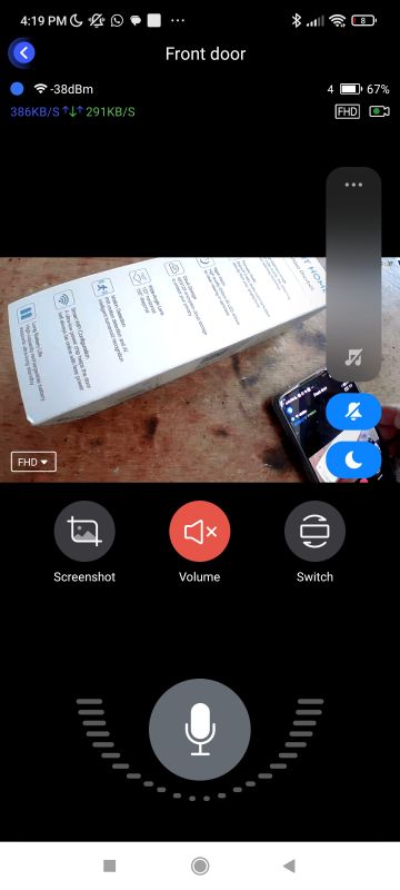 WiFi wireless video intercom - test, app and interior WiFi wireless video intercom - test, app and interior