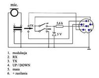 Mtech Legend II, wyrwany przewód z wtyku mikrofonu.