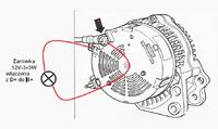 Alternator - stary się zapalił, nowy nie działa prawidłowo