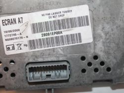 Renault Koleos 1.0 - Schemat podłączenia wyświetlacza nawigacji ECRAN A7