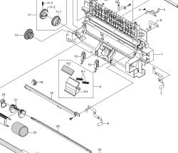 Xerox Phaser 3117 - pobieranie wielu kartek, rola elektromagnesu