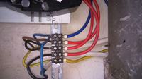 One phase is missing in the house in a three-phase system.