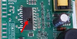 Zmywarka Ikea Skinande GHE623CB3 - uszkodzona płytka