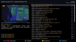 Lista kanałów telewizyjnych z wybraną pozycją Music Box - ODLOTOWE HITY.