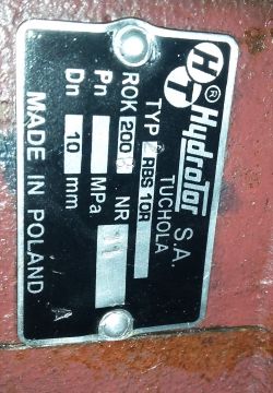 Regulacja ci¶nienia w rozdzielaczu hydraulicznym RBS 10R Regulacja ci¶nienia w rozdzielaczu hydraulicznym RBS 10R