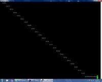 ATmega32 - Rysowanie skośnej linii w terminalu VT100