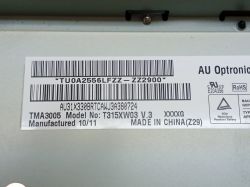 JVC 32FHD: Specyfikacje głównej płyty 28-A00110-0020 i panelu, FLASH GD25Q32SIG