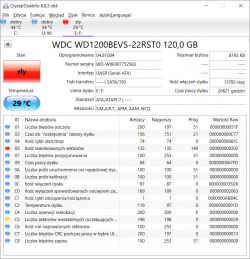 Odzyskiwanie danych z zaginionej partycji WD1 na dysku 120GB - układ partycji i możliwe uszkodzenia