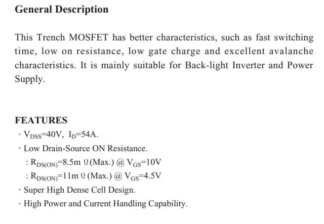 KMB054N40 MOSFET Datasheet KMB054N40 MOSFET datasheet