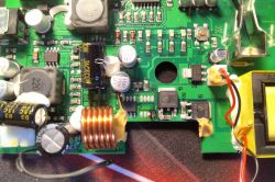 Spalony element w powerbanku załączający napięcie do przetwornicy 230V