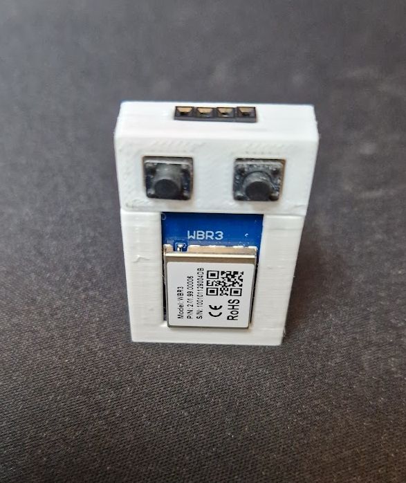 Programming adapter for WBR3 module with BOOT and RESET buttons