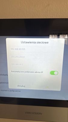 Hikvision DS-KH6320-WTE1 i DS-KV6113-WPE1(c) - brak połączenia bez routera, problem z obrazem.