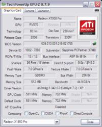 [Sprzedam] Najwyższy z modeli X1xxx na AGP- Sapphire Radeon X1950PRO! gwarancja.