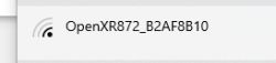 Wi-Fi network list showing selected OpenXR872_B2AF8B10 network