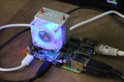 Active cooling for the Raspberry Pi 4 minicomputer