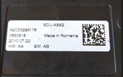 Opis pinout i sterowanie siłownikiem hamulca ręcznego ECU A33G - Opel Insignia 2.0 CDTI