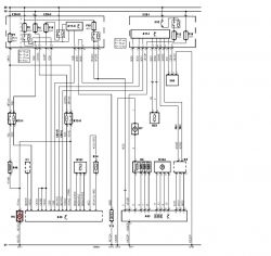 Schemat elektryczny systemu wentylatora w samochodzie Peugeot 307SW 2004.