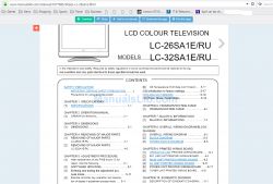 Sharp LC-32SA1EA - Nie włącza się, na chwile pokaże obraz potem wyświetla biały