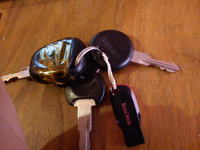 Renault Laguna I 1.9 dTi '99 - Kluczyk z niemieckim komunikatem i migającą diodą