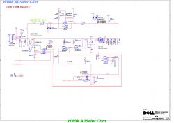 Schemat elektryczny układu zasilania laptopa Dell z zaznaczonym i opisanym modułem PSID_EC.