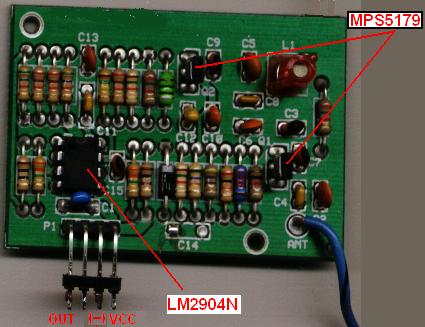 Moduł radiowy z alarmu samochodowego.