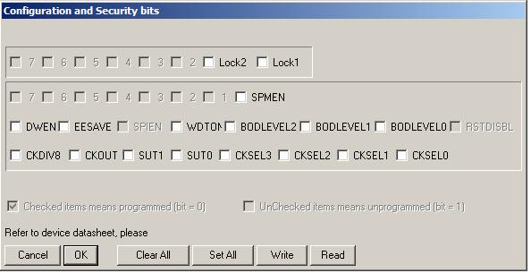 [Attiny2313] Jak zablokować przed odczytem programu?