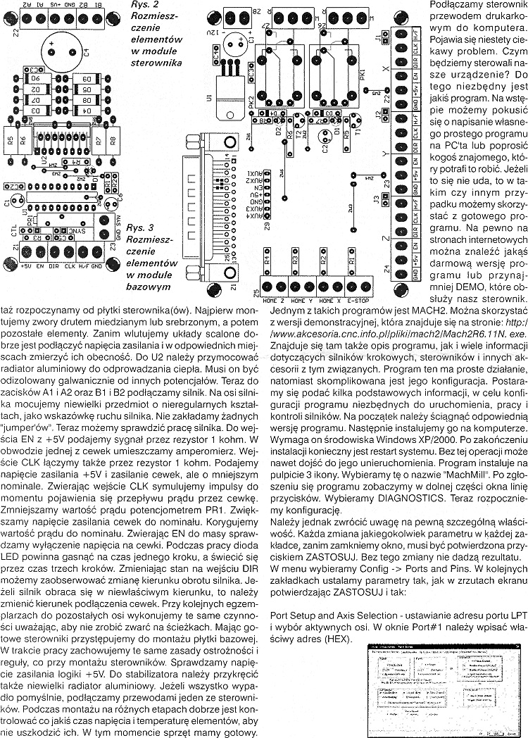 Schemat płytki sterownika silnika krokowego poszukuję.