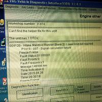 Audi q7 - Kontrolka silnika świeci na żółto i klocków mimo że są dobre