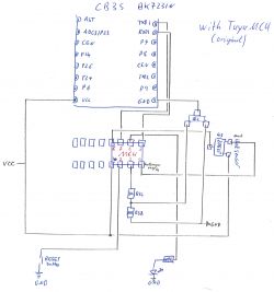 Wiring diagram for CB3S with Tuya MCU.