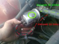 FIAT UNO - Jak prawidłowo zamontować filtr paliwa, aby pasował do koszyczka?