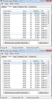 Mozilla Firefox zjada pamięć i zawiesza komputer.