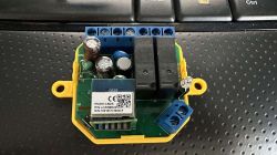 CB2S Control Module Electronic module CB2S on a keyboard.