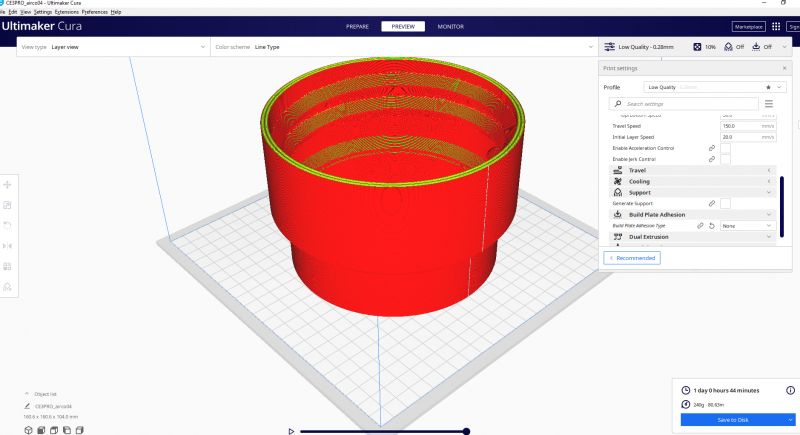 Adapter to lead out a pipe from a portable air conditioner - DIY 3D printing