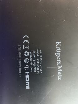 KrugerMatz KM0794 - Instalacja nowego Androida po awarii systemu