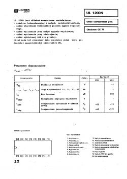 Schemat układu wzmacniacza UL1200N