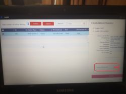 Ekran programu SADP pokazujący parametry IP urządzenia NVR.