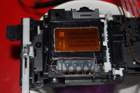 Brother DCP-135c - udrażnianie głowicy płynem przez rureczki, bezpieczeństwo elektroniki
