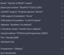 STM32 z Arduino - nieprawidłowe stany na portach PA11, PA12, PA15, PB3, PB4
