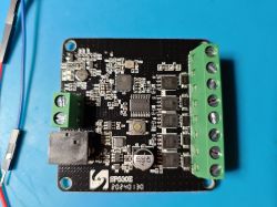 SP530E LED Controller on PCB SP530E LED controller with visible components on a printed circuit board.