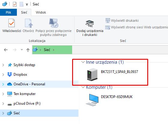 BK7231T Device in Network Screenshot showing the device BK7231T_LSPA9_BL0937 detected in the network.