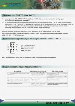 Poszukuję dokumentacji do programatora MicroSense USB AVR ISP II FT