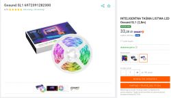 Gosund Smart Led Strip - RGB - 5V LED strip with three buttons Gosund Smart Led Strip - RGB - 5V LED strip with three buttons