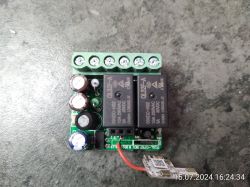 Curtain Module on MIQL-0757 Board Electronic board with components and connectors viewed from above.
